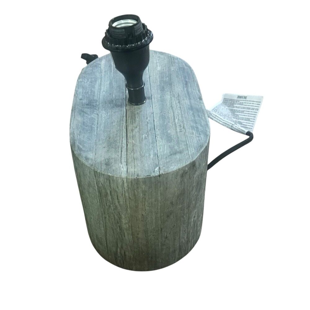 Zara Home Solid Natural Slate Table Lamp Base Modern Organic Stone 16 lb - Picture 3 of 5